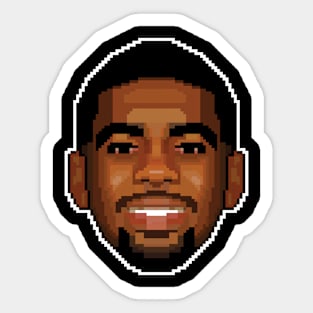 Kyrie Irving Pixel Art Portrait Drawing Sticker